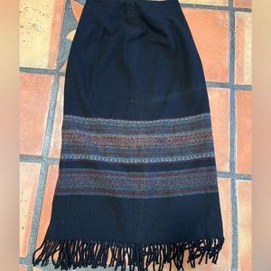 Vintage Midi Wool Skirt
